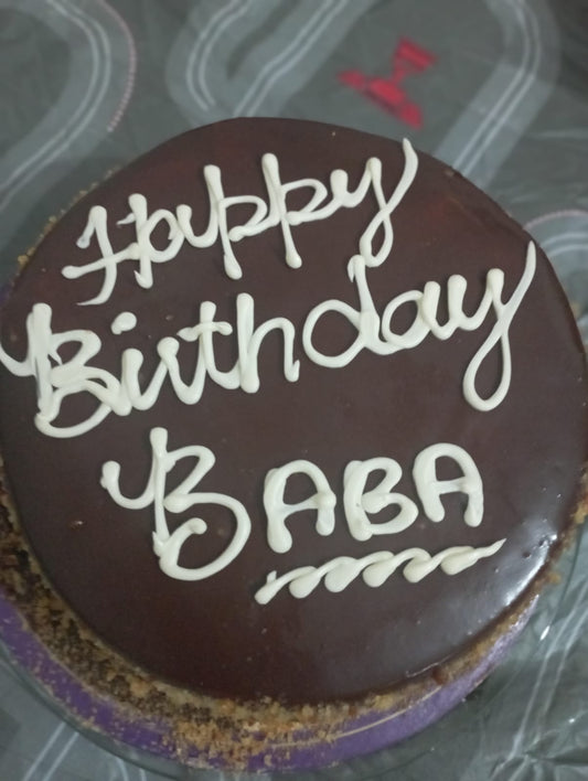 Birthday Cake for BABA with Card